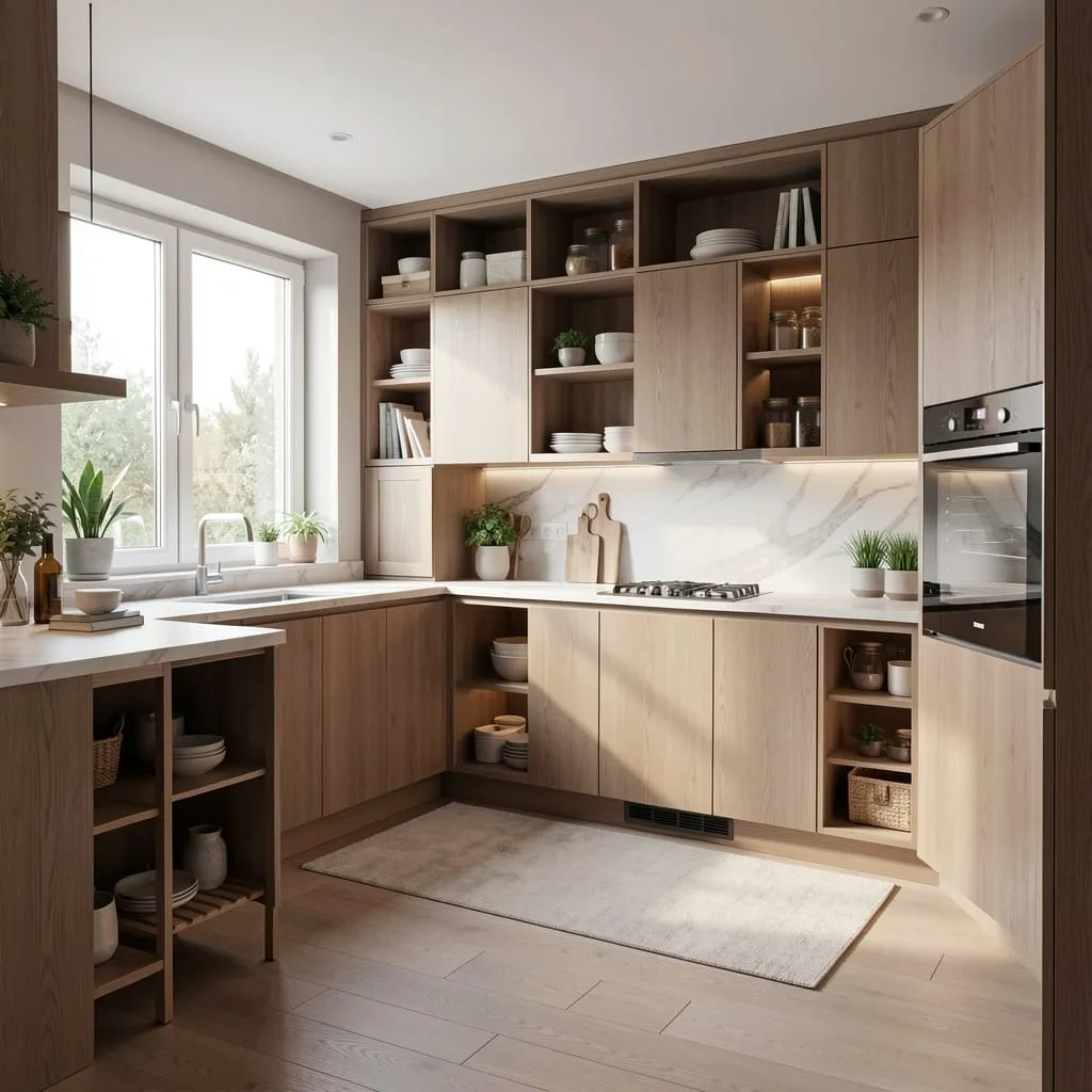 Идеальная кухня для сложного помещения: как обыграть нестандартную планировку и превратить минусы в плюсы